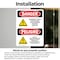Signmission Hazardous Waste Storage Area Bilingual Danger Sign, Vinyl Decal, 10in W x 14in L, 2PK OS-2PACK-DS-D-1014-VS-1321 - alternate 4